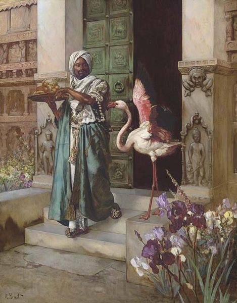 Rudolf Ernst Entering the Palace Gardens Germany oil painting art
